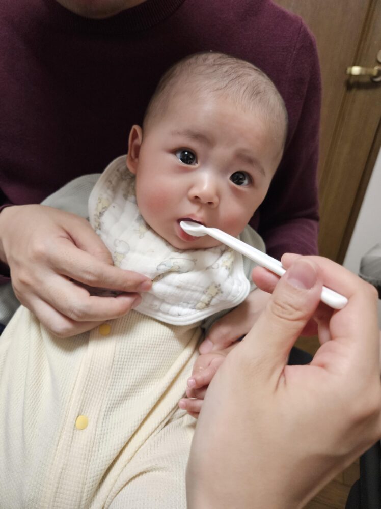 スプーン慣らしの様子