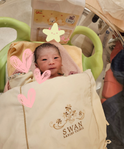 産まれて1時間後の新生児