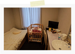 産後ケアので利用した部屋
